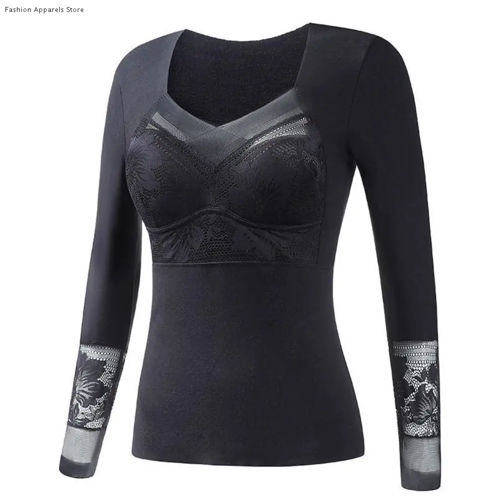 Lace Women Thermal Clothes Mesh V Neck Invisible Thermal Underwear Autumn Clothes Lingerie Warmth Long Warm Top Autumn/Winter
Lace Women Thermal Clothes Mesh V Neck Invisible Thermal Underwear Autumn Clothes Lingerie Warmth Long Warm Top Autumn/Winter
