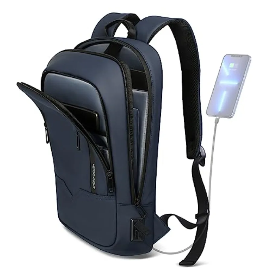 Backpack for Men Business Slim Backpack with USB Charger Computer Lightweight Anti-theft Travel Backpacks Water Resistant Lapto
Backpack for Men Business Slim Backpack with USB Charger Computer Lightweight Anti-theft Travel Backpacks Water Resistant Lapto