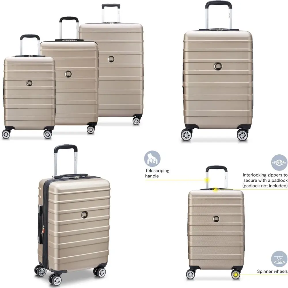 expandable 3-piece luggage set with 4 spinner wheels: lightweight suitcase - 21" carry-on and 24" check-in
expandable 3-piece luggage set with 4 spinner wheels: lightweight suitcase - 21" carry-on and 24" check-in