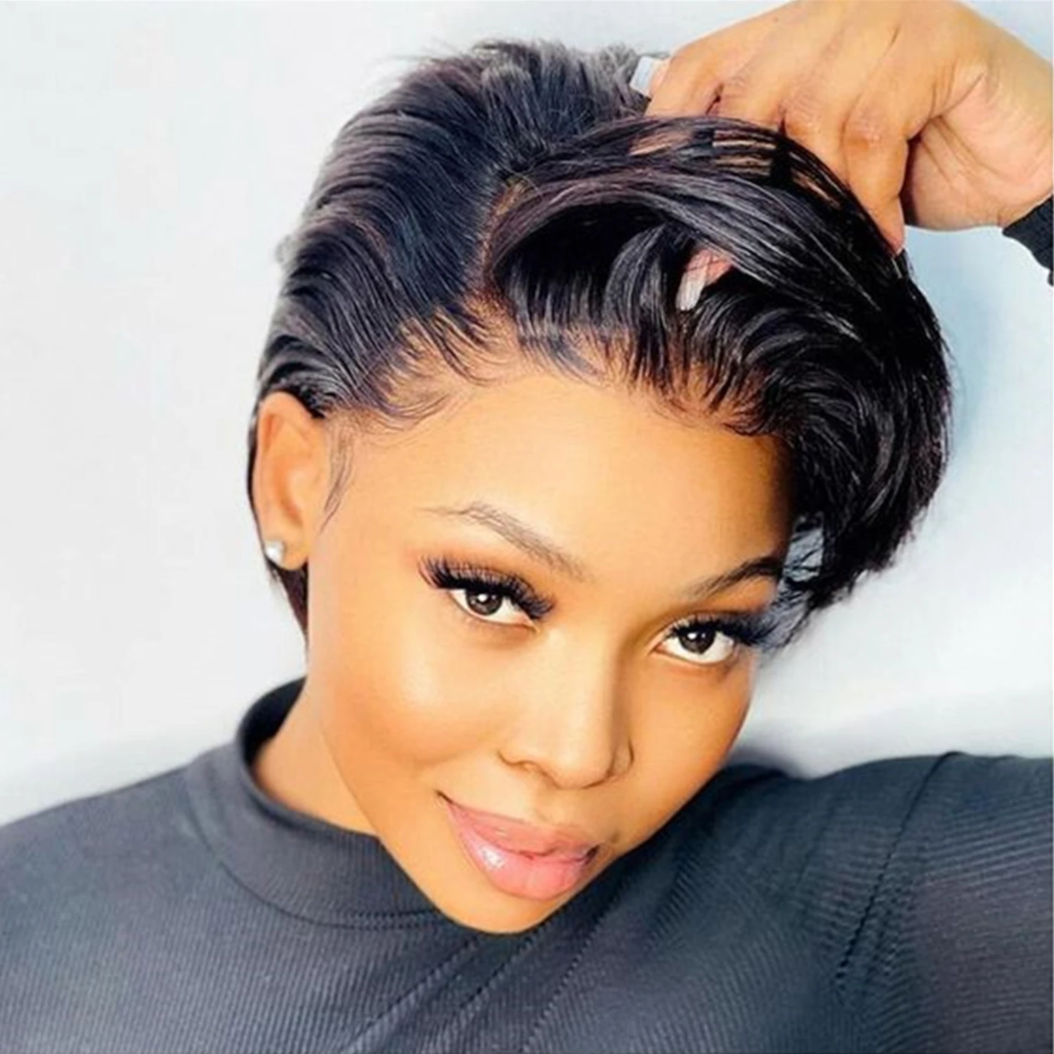 100% Human Hair Short Straight Bob Wigs 180% Density Pre Plucked 13x4 Lace Front Wigs Short Pixie Cut Wig for Women Daily 6Inch
100% Human Hair Short Straight Bob Wigs 180% Density Pre Plucked 13x4 Lace Front Wigs Short Pixie Cut Wig for Women Daily 6Inch