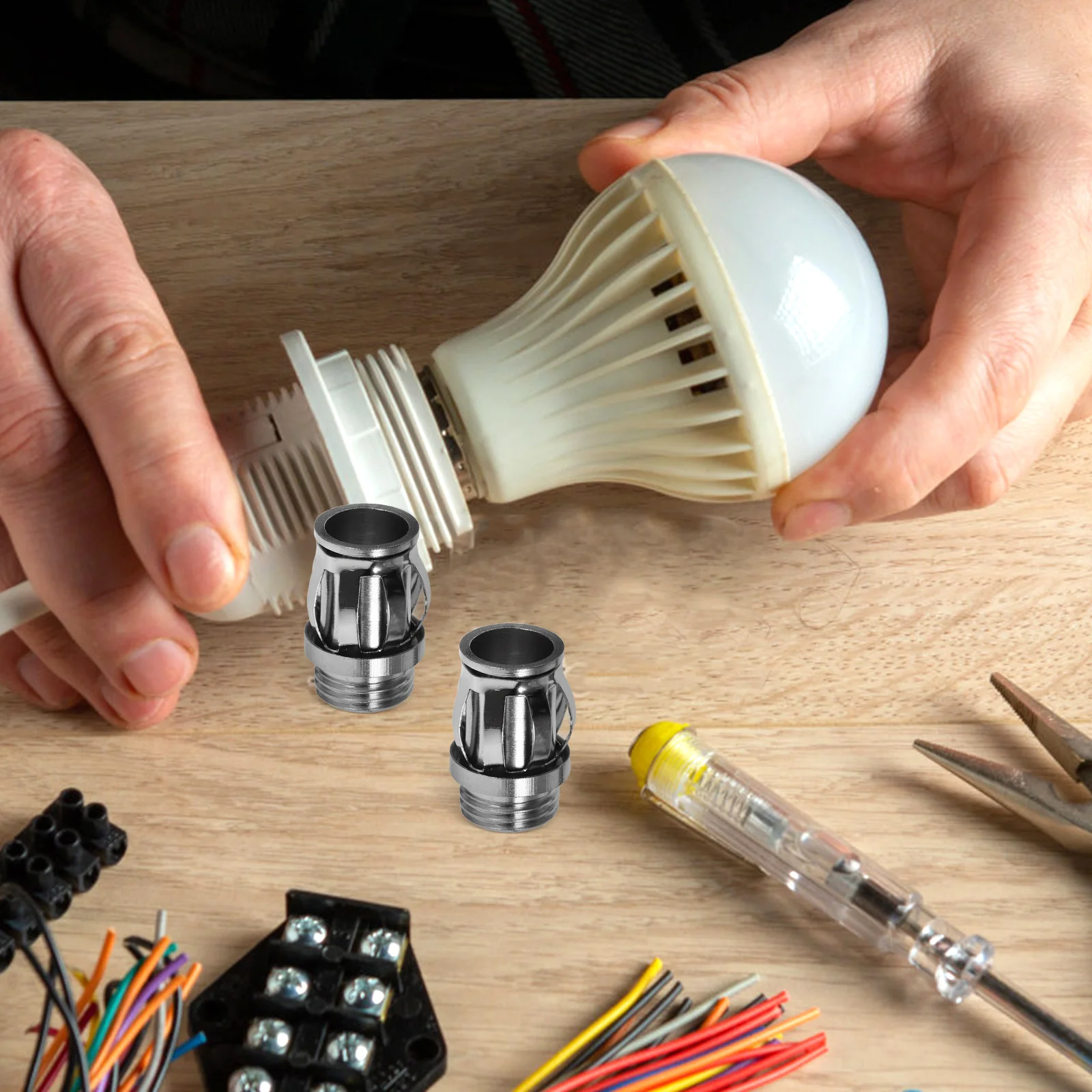 10pcs G4 Lamp Socket Fixing Clips M10 Threaded Fastener for G4 Bulb Hardware Durable Metal Light Fixture Base Holder
10pcs G4 Lamp Socket Fixing Clips M10 Threaded Fastener for G4 Bulb Hardware Durable Metal Light Fixture Base Holder