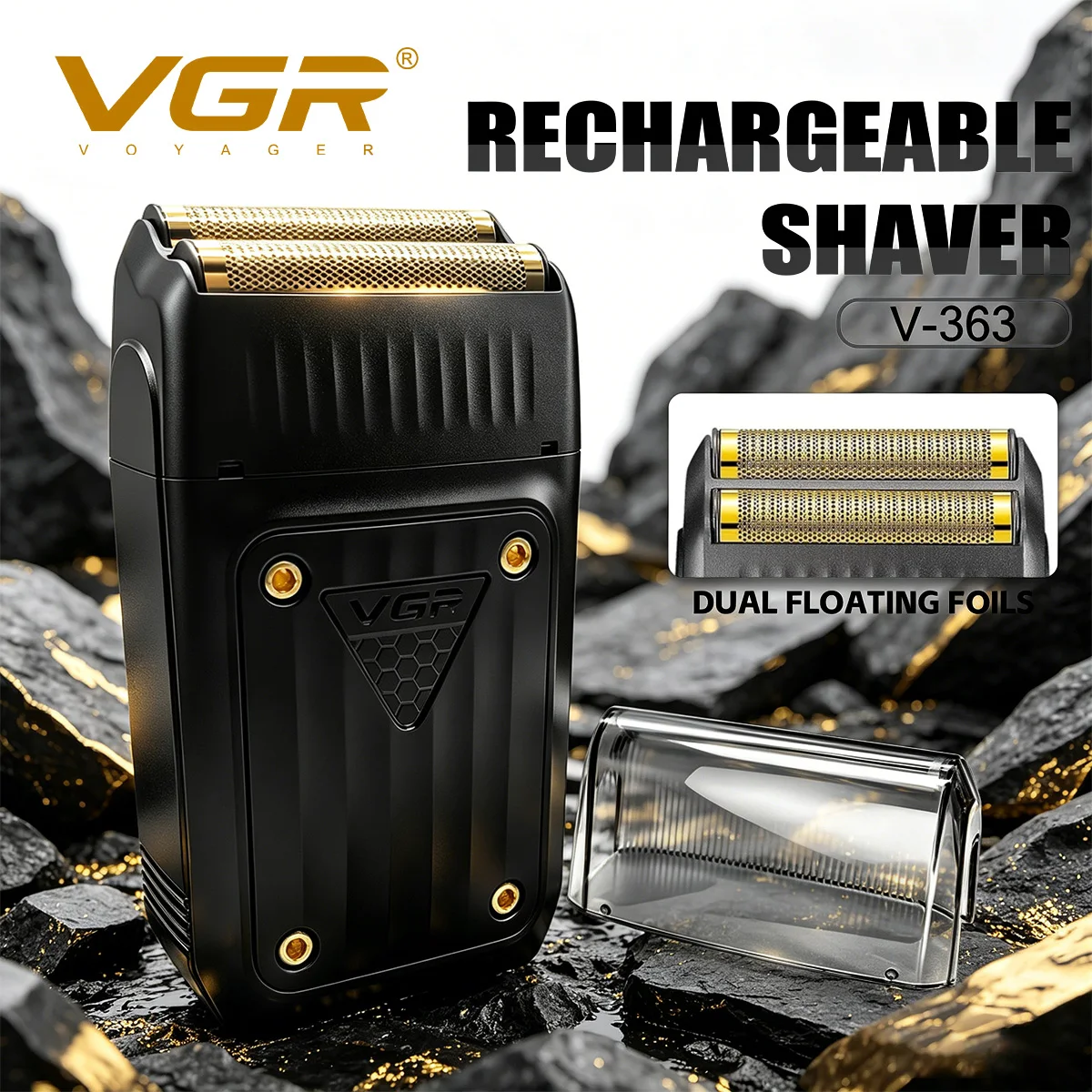 VGR Electric Shaver Professional Beard Trimmer Cordless Shaving Machine Portable Foil Razor LED Shaver for Men V-363 V-353 V-332
VGR Electric Shaver Professional Beard Trimmer Cordless Shaving Machine Portable Foil Razor LED Shaver for Men V-363 V-353 V-332
