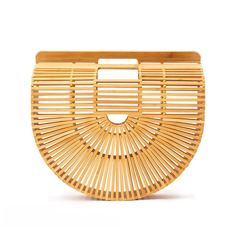 Retro Bamboo Handbag New Beach Holiday Basket Bag Artistic Style Foldable Medium Size No Shoulder Strap Hard Ladies Bag
Retro Bamboo Handbag New Beach Holiday Basket Bag Artistic Style Foldable Medium Size No Shoulder Strap Hard Ladies Bag
