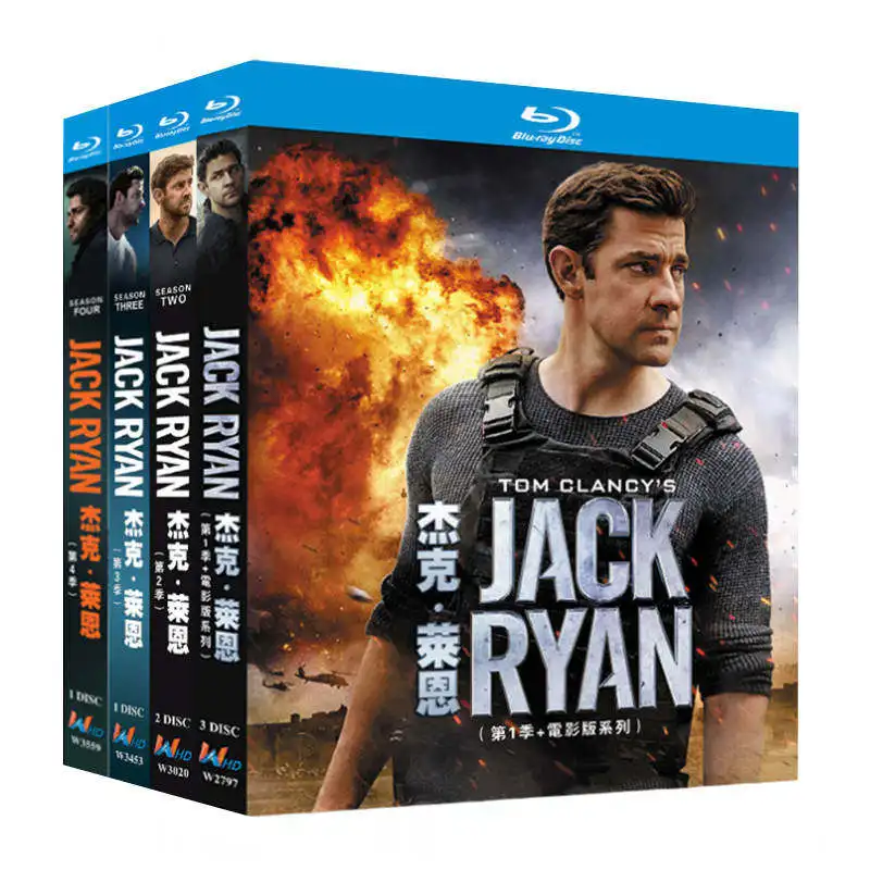 Blu-ray Ultra HD TV Series Jack Ryan Seasons 1–4 and Movie Edition Box Set
Blu-ray Ultra HD TV Series Jack Ryan Seasons 1–4 and Movie Edition Box Set