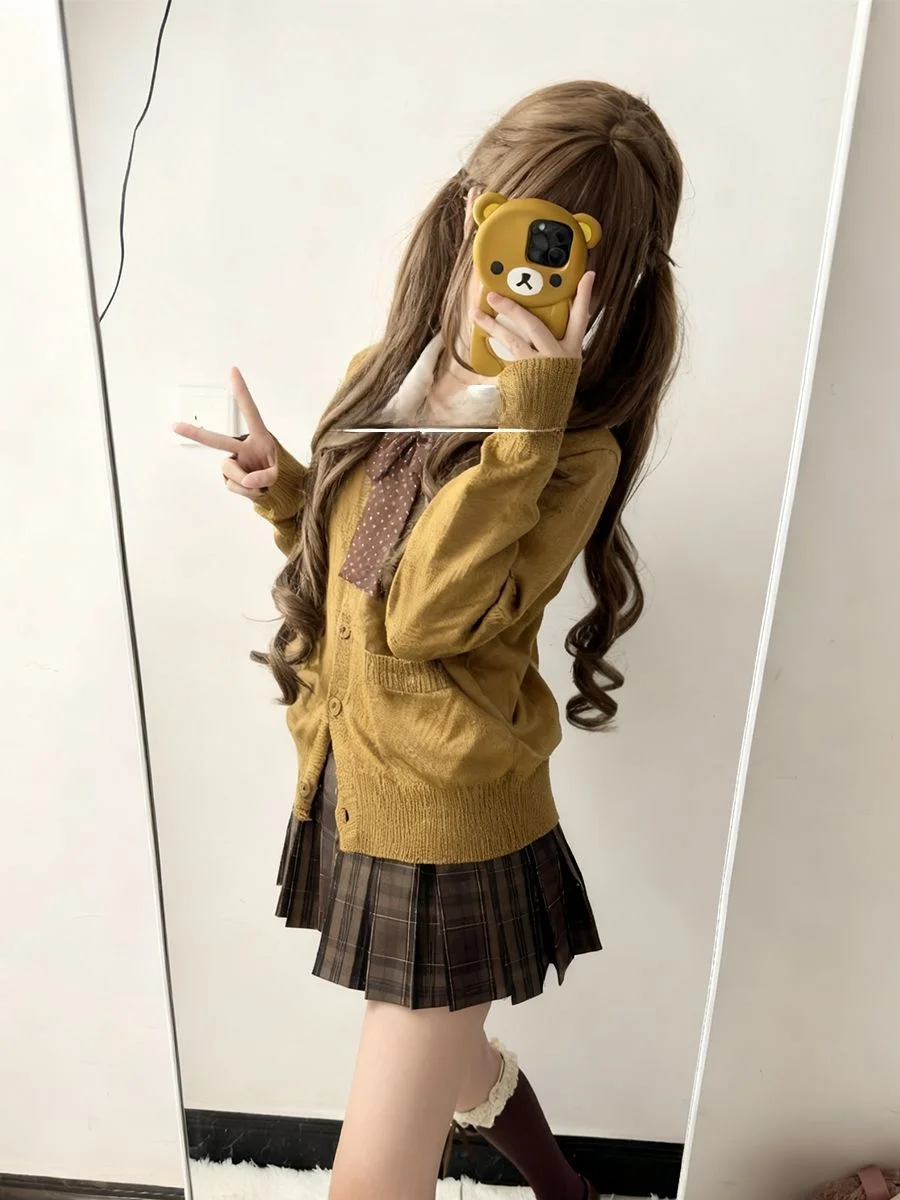 Весна-Осень JK orm Вязаный кардиган Long Sve Свитер Jaet Зима Весна College Sle ort Юбка Комплект Женская мода
Весна-Осень JK orm Вязаный кардиган Long Sve Свитер Jaet Зима Весна College Sle ort Юбка Комплект Женская мода