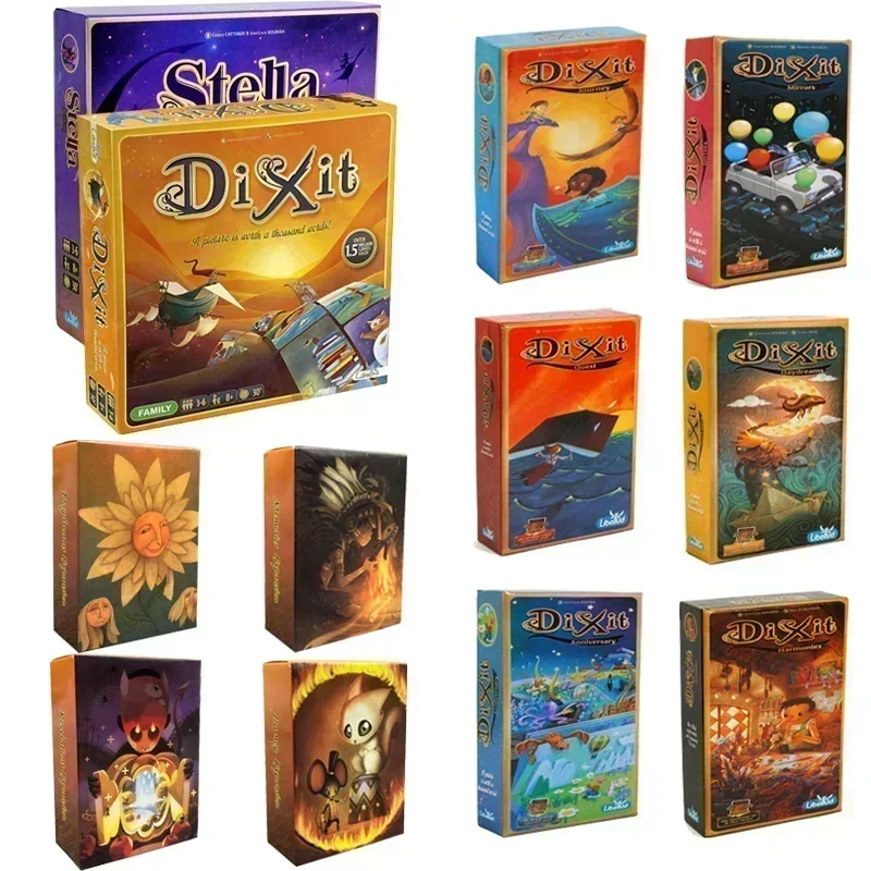 Dixit Stella Универсальная английская настольная игра Dixit Expansion Journey Harmonies Daydreams Card Друзья Семейная настольная игра для ужина
Dixit Stella Универсальная английская настольная игра Dixit Expansion Journey Harmonies Daydreams Card Друзья Семейная настольная игра для ужина