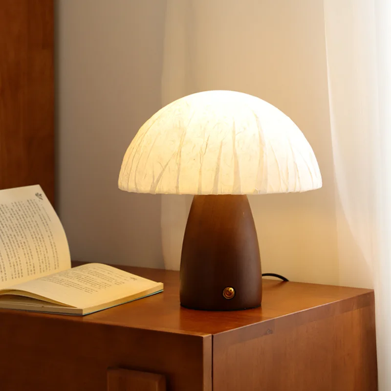Solid Wood Mushroom Bedside Antique Bedroom Study Cute Creative Japanese Atmosphere Art Small Night Light Illumination Homestay
Solid Wood Mushroom Bedside Antique Bedroom Study Cute Creative Japanese Atmosphere Art Small Night Light Illumination Homestay