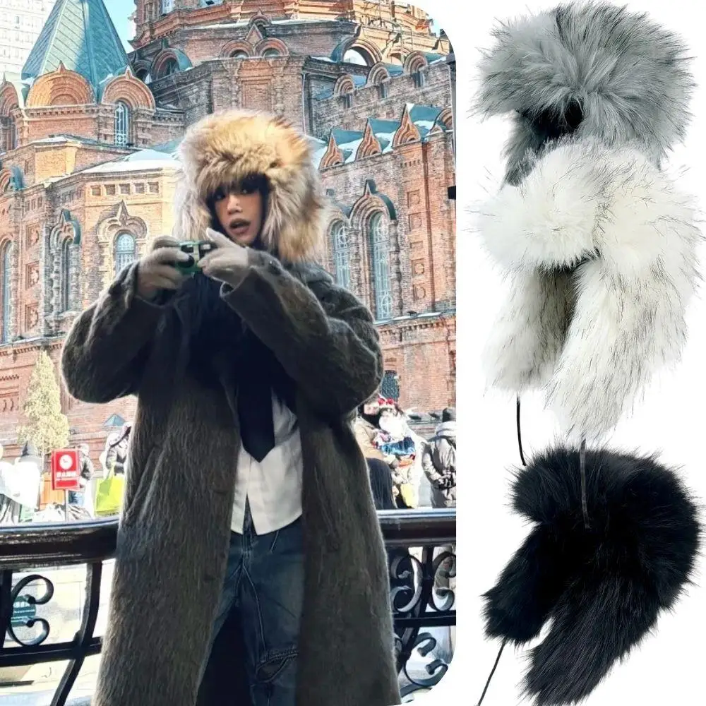 Bomber Cap Y2K Fluffy Faux Fur Russian Warm Ear Protectors Hats Wide Brim Thick Plush Winter Hat Luxury Plush Hat Snowy Outdoor
Bomber Cap Y2K Fluffy Faux Fur Russian Warm Ear Protectors Hats Wide Brim Thick Plush Winter Hat Luxury Plush Hat Snowy Outdoor