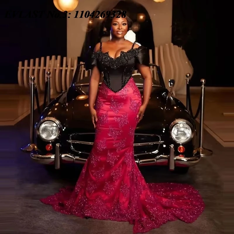 EVLAST Индивидуальное африканское платье русалки Aso Ebi, черное, розовое, с кружевной аппликацией, вечернее платье с кристаллами и бисером, Robe De Soirée E3P446
EVLAST Индивидуальное африканское платье русалки Aso Ebi, черное, розовое, с кружевной аппликацией, вечернее платье с кристаллами и бисером, Robe De Soirée E3P446