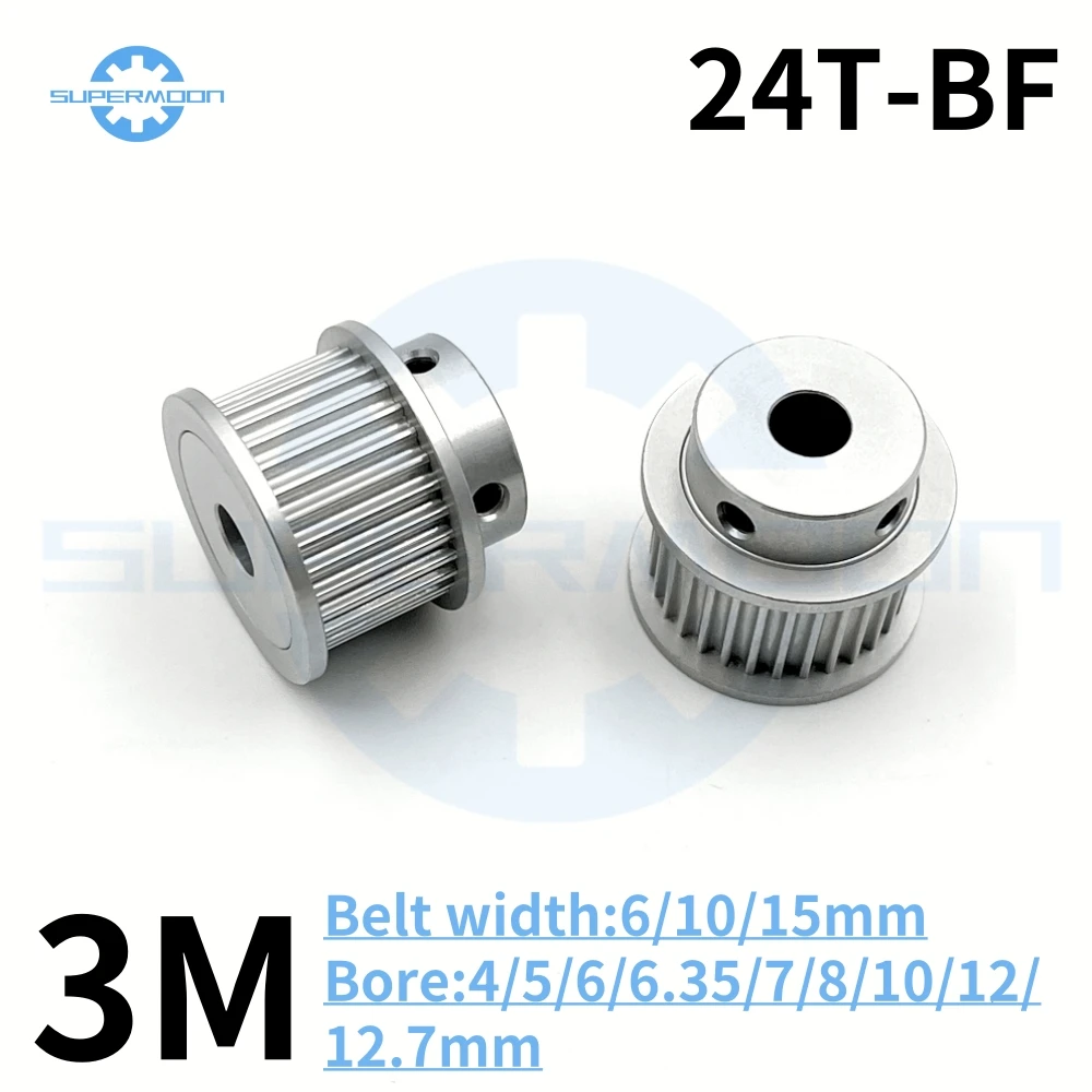HTD 3M 24 Teeth Timing Pulley Bore 4/5/6/6.35/7/8/10/12/12.7mm For Belt Width 6-15mm Aluminum Alloy Transmission Gear Pulley
HTD 3M 24 Teeth Timing Pulley Bore 4/5/6/6.35/7/8/10/12/12.7mm For Belt Width 6-15mm Aluminum Alloy Transmission Gear Pulley
