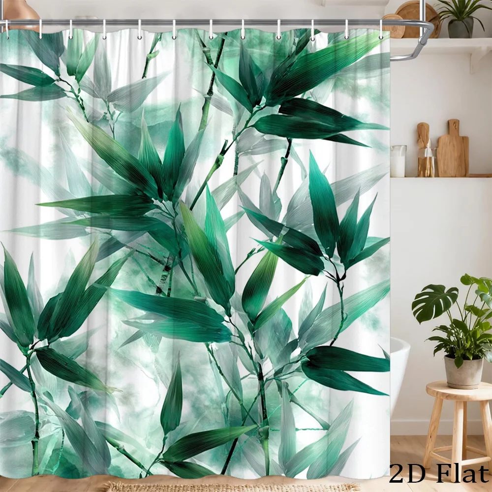 Botanical Bamboo Leaf Green Shower Curtain Tropical Jungle Watercolor Waterproof Bathroom Decor Curtain 180x180cm
Botanical Bamboo Leaf Green Shower Curtain Tropical Jungle Watercolor Waterproof Bathroom Decor Curtain 180x180cm