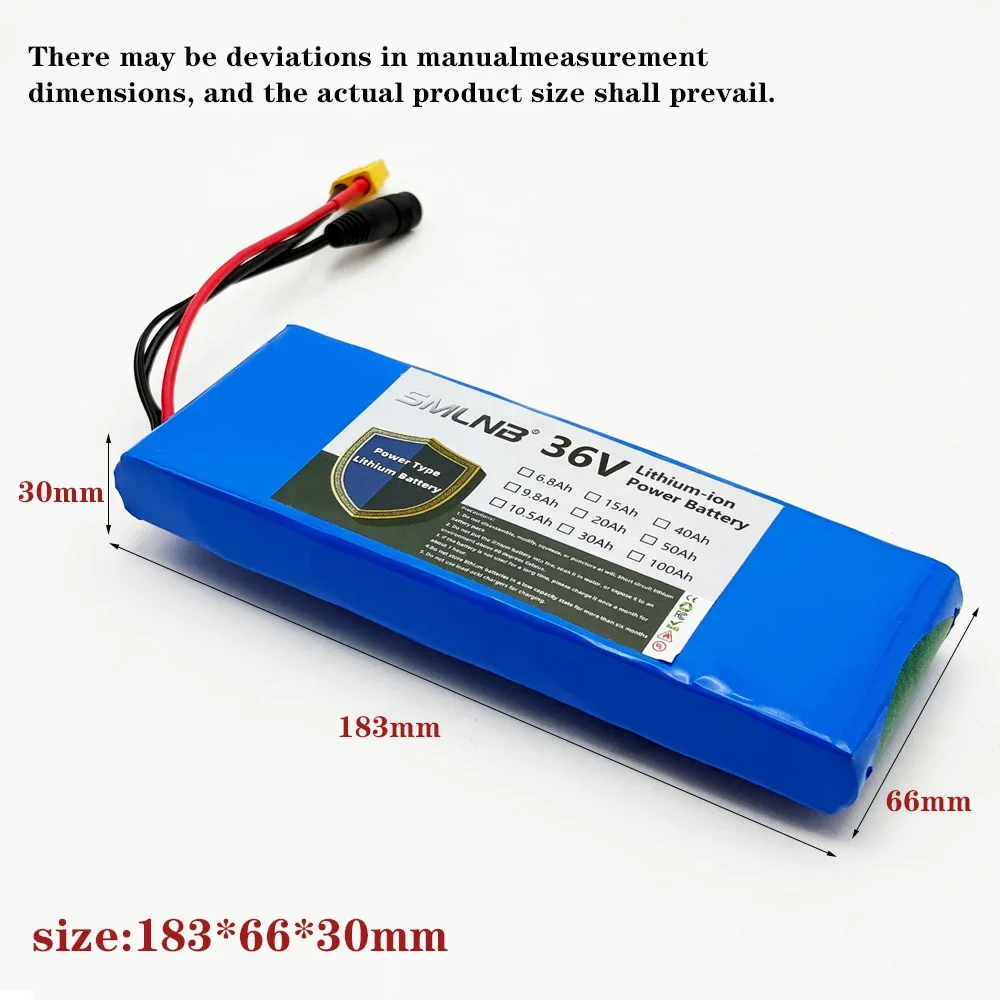 10S1P 18650 lithium-ion rechargeable battery pack 36V 6800mAh 20A with BMS scooter and bicycle
10S1P 18650 lithium-ion rechargeable battery pack 36V 6800mAh 20A with BMS scooter and bicycle