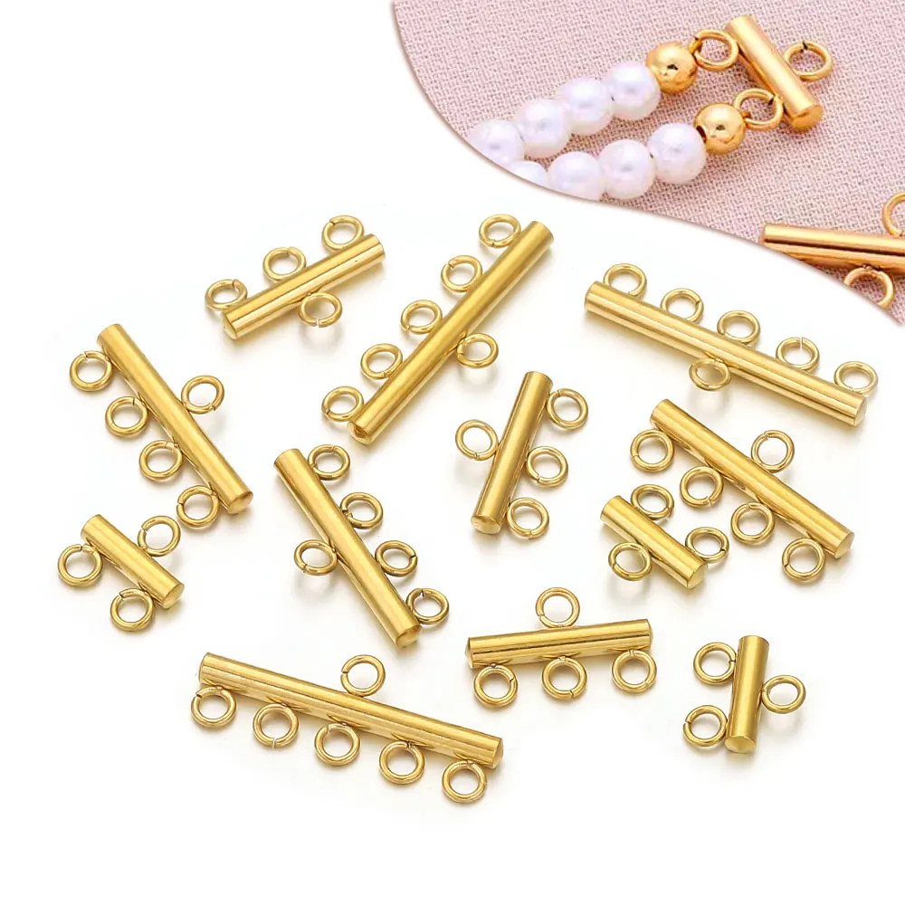 10pcs Golden Stainless Steel Layered Necklace Bracelet Clasp Pendant Ring Connector for Women's Jewelry Making DIY Accessories
10pcs Golden Stainless Steel Layered Necklace Bracelet Clasp Pendant Ring Connector for Women's Jewelry Making DIY Accessories