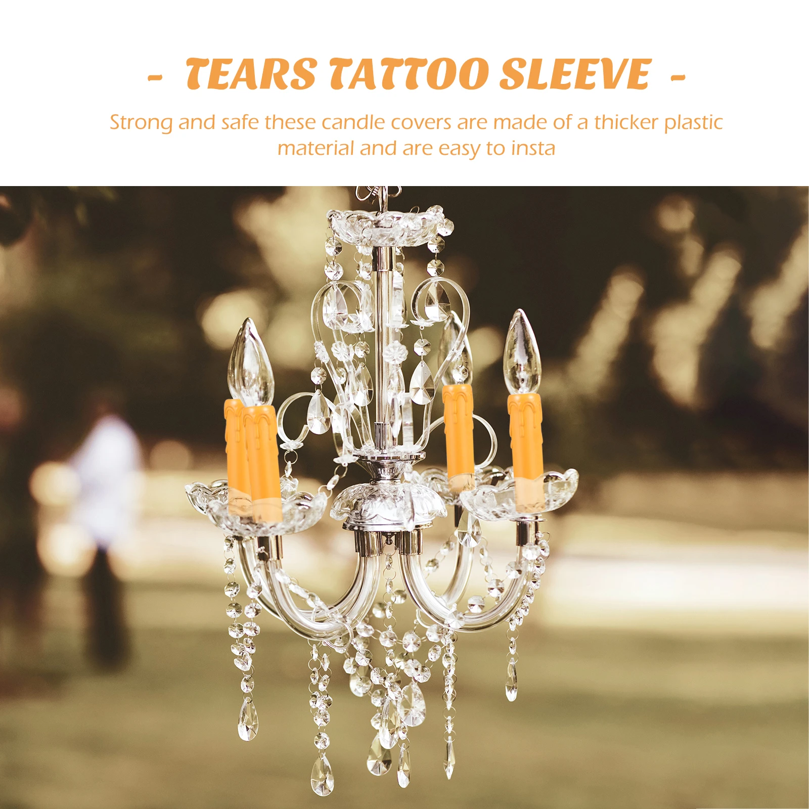 20 pcs Lightweight Plastic Covers Tear Pattern Chandelier Sleeves Waterproof Socket Holders Durable Chandelier
20 pcs Lightweight Plastic Covers Tear Pattern Chandelier Sleeves Waterproof Socket Holders Durable Chandelier