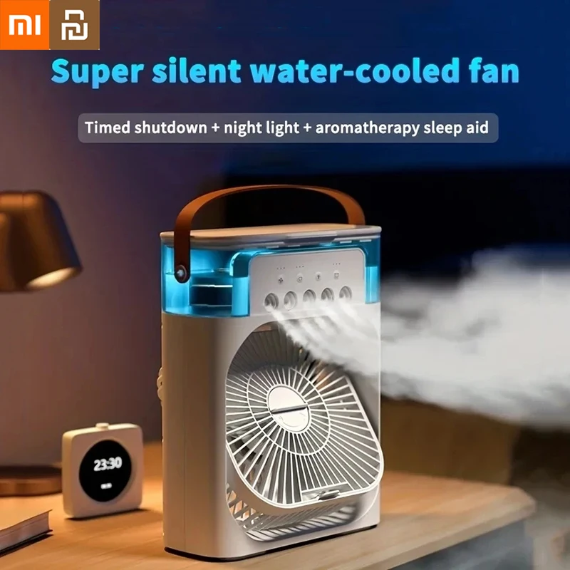 Портативный вентилятор Xiaomi Youpin, кондиционеры, USB-электрический вентилятор, воздушный охладитель, светодиодный ночник, водяной туман, забавный увлажнитель воздуха 3 в 1, новый
Портативный вентилятор Xiaomi Youpin, кондиционеры, USB-электрический вентилятор, воздушный охладитель, светодиодный ночник, водяной туман, забавный увлажнитель воздуха 3 в 1, новый