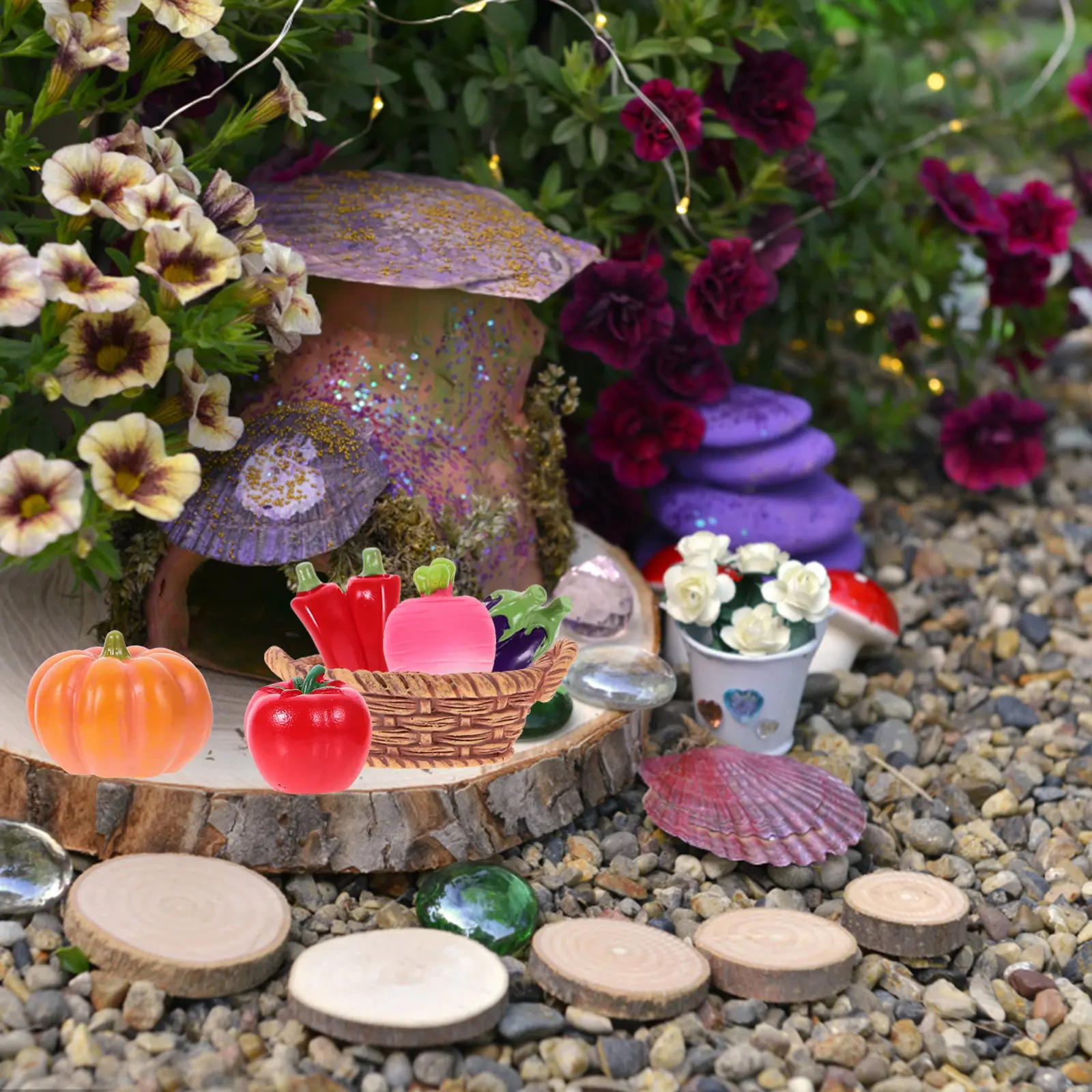 1Set Micro Landscape Realistic Resin Vegetables Basket Mini House Decor for Dollhouse DIY Accessories Tiny Lifelike Miniature
1Set Micro Landscape Realistic Resin Vegetables Basket Mini House Decor for Dollhouse DIY Accessories Tiny Lifelike Miniature