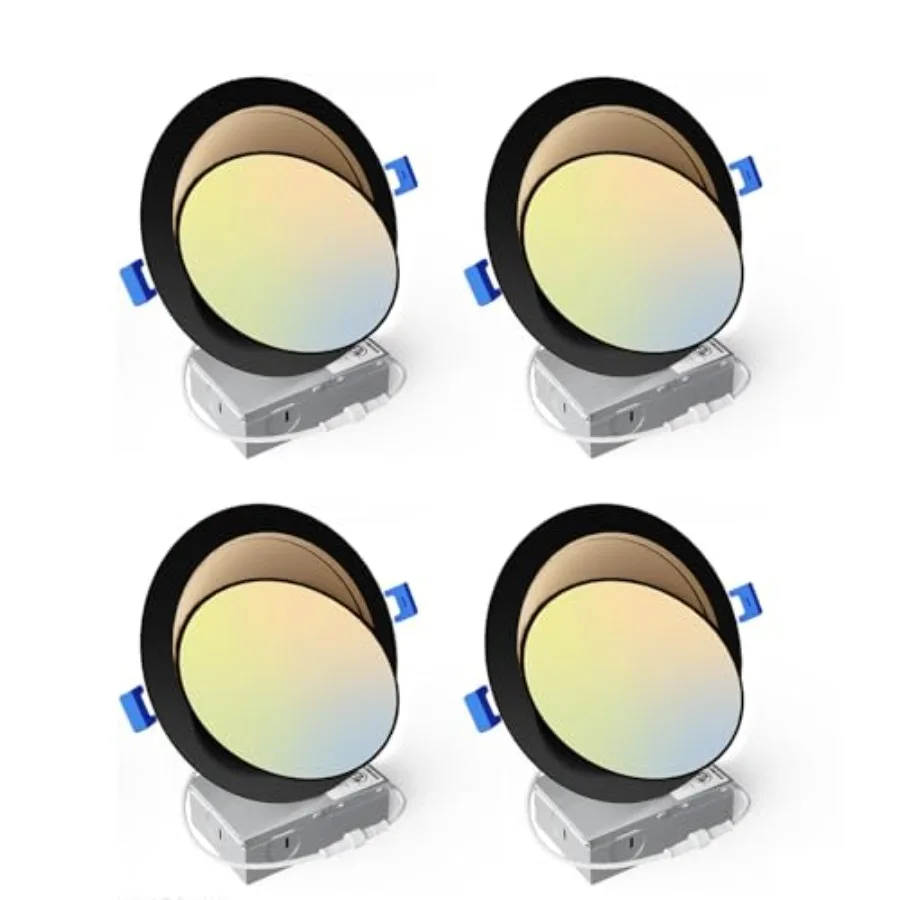 inch Black Gimbal Led Recessed Light 5CCT 2700K-5000K 360°+90° Rotatable Dimmable CRI90+ 1300LM 12W=115W 120V Alumum Canless Di
inch Black Gimbal Led Recessed Light 5CCT 2700K-5000K 360°+90° Rotatable Dimmable CRI90+ 1300LM 12W=115W 120V Alumum Canless Di