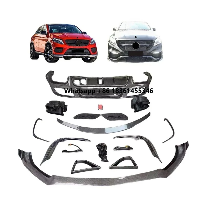 For GLE Coupe C292 Clip-On Upgrade High Quality New Carbon Fiber Car Lip Bumpers Diffuser Body Kit with Clips
For GLE Coupe C292 Clip-On Upgrade High Quality New Carbon Fiber Car Lip Bumpers Diffuser Body Kit with Clips