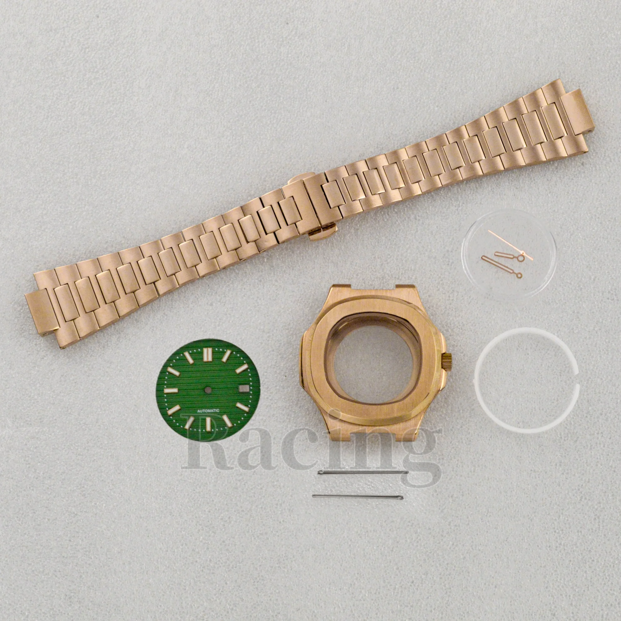 NH35 Case Watchband for Nautilus Sapphire Glass Stainless Steel Watch Case Strap fit NH35/NH36 Automatic Movement Watch Parts
NH35 Case Watchband for Nautilus Sapphire Glass Stainless Steel Watch Case Strap fit NH35/NH36 Automatic Movement Watch Parts