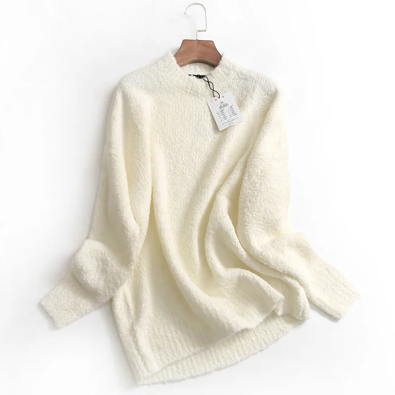 T8 Simple Color Loose round Ne Pullover Knitwear Winter New Sle 202 Long Sve Versatile Women's Sweater
T8 Simple Color Loose round Ne Pullover Knitwear Winter New Sle 202 Long Sve Versatile Women's Sweater