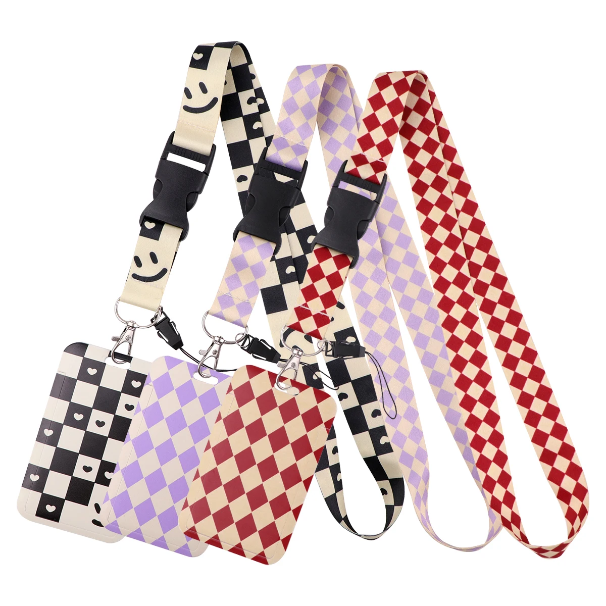 Black White Fashion Grid Lanyard Neck Strap Keychain ID Card Cover Badges Holder Mobile Phone Hang Rope Keyring Accessories Gift
Black White Fashion Grid Lanyard Neck Strap Keychain ID Card Cover Badges Holder Mobile Phone Hang Rope Keyring Accessories Gift