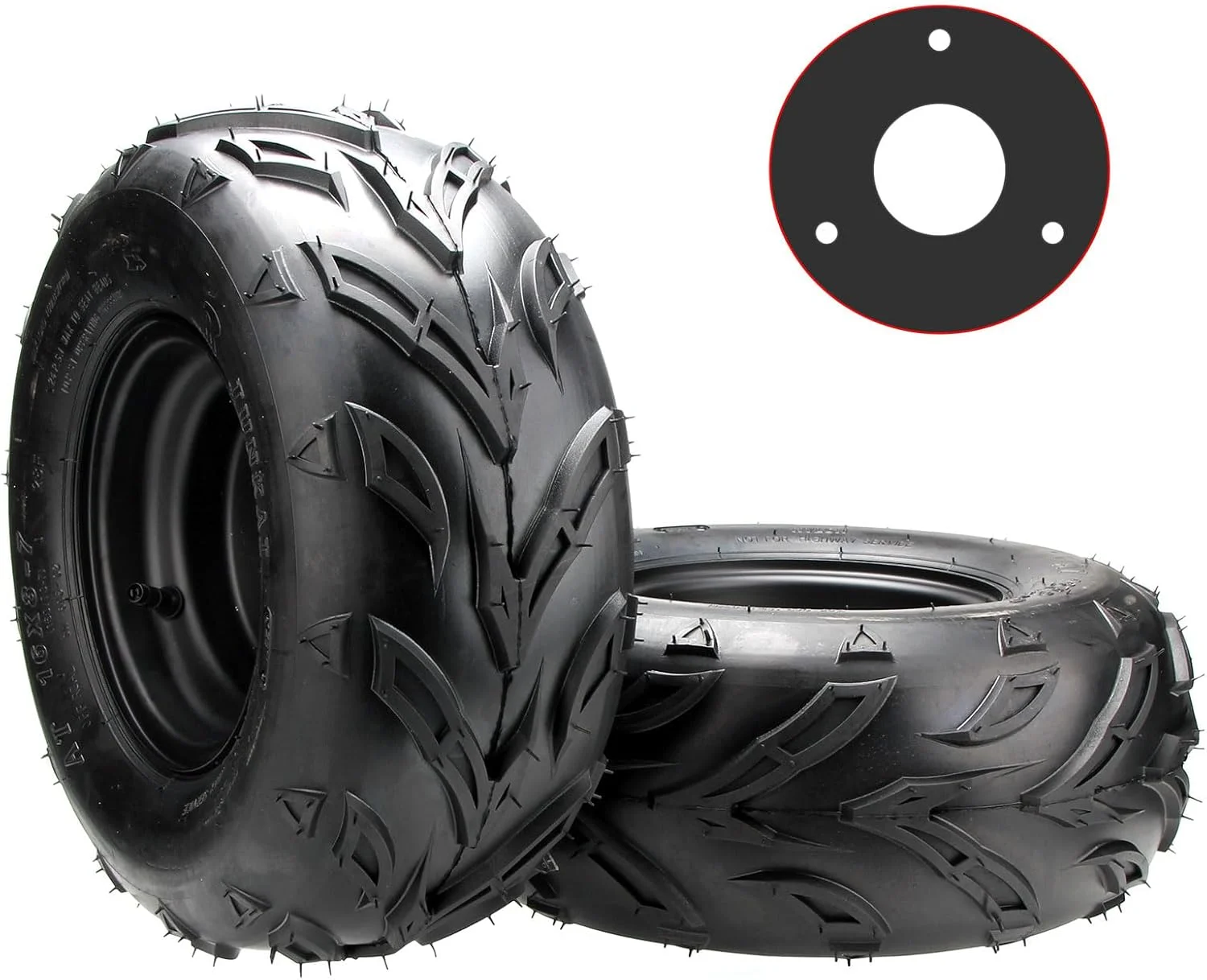 16x8-7 ATV Wheels Set of 2, 3 Lug Tubeless Tires for Quad Go Kart UTV 125cc-150cc Off-Road
16x8-7 ATV Wheels Set of 2, 3 Lug Tubeless Tires for Quad Go Kart UTV 125cc-150cc Off-Road