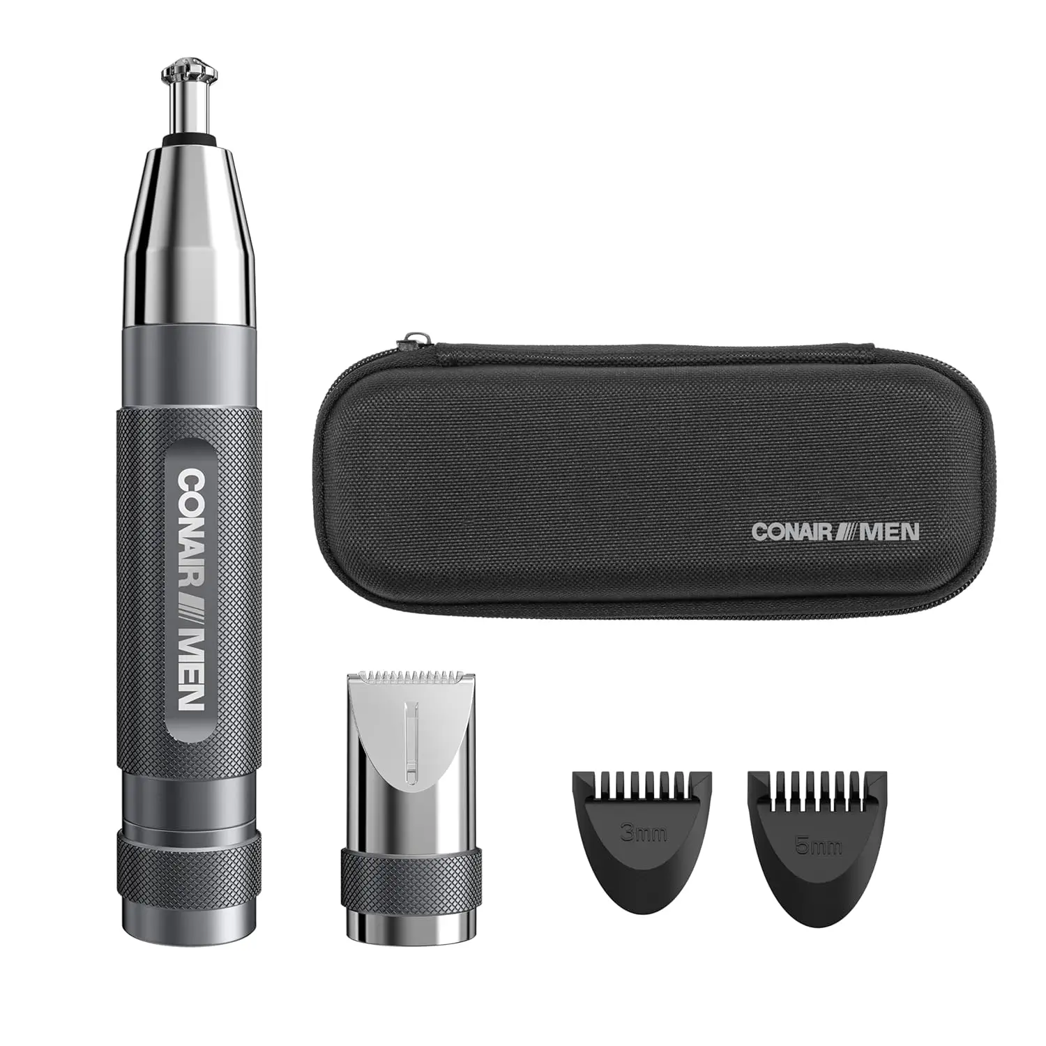 Men's 360° Bevel Blade Ear Nose Eyebrow Trimmer Kit with Travel Case, No Pulls or Cuts
Men's 360° Bevel Blade Ear Nose Eyebrow Trimmer Kit with Travel Case, No Pulls or Cuts