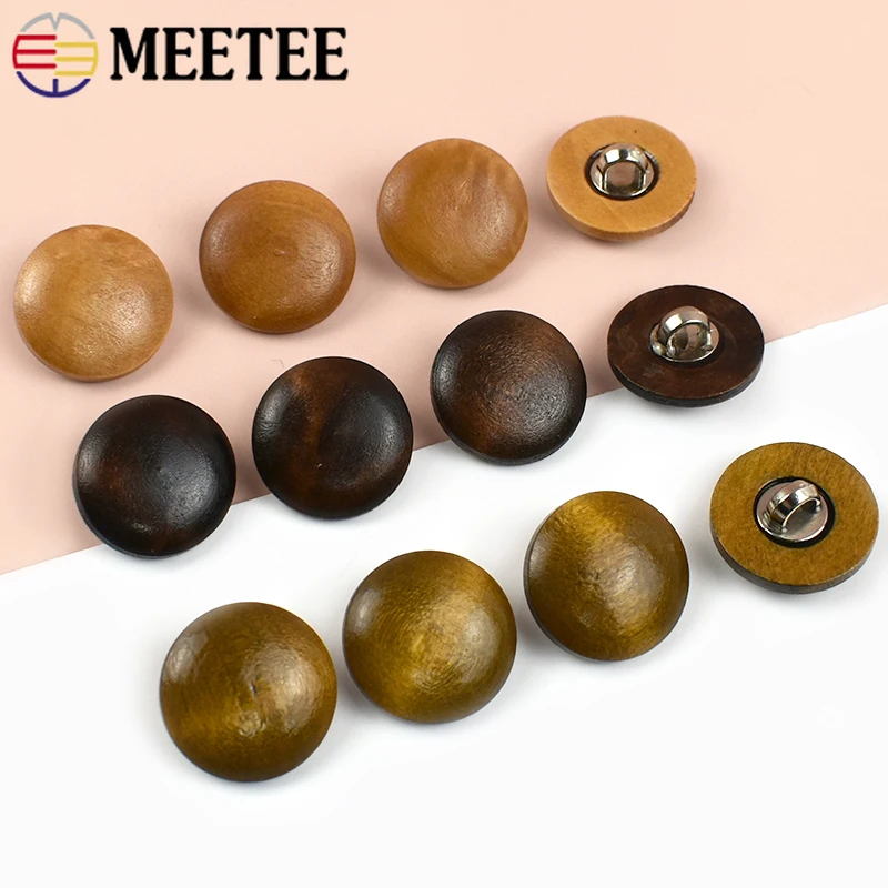50/100Pcs Meetee 11/15mm Wooden Button Round Metal Shank Garment Buttons Scrapbooking Coat Buckle Clothing Sewing Accessories
50/100Pcs Meetee 11/15mm Wooden Button Round Metal Shank Garment Buttons Scrapbooking Coat Buckle Clothing Sewing Accessories
