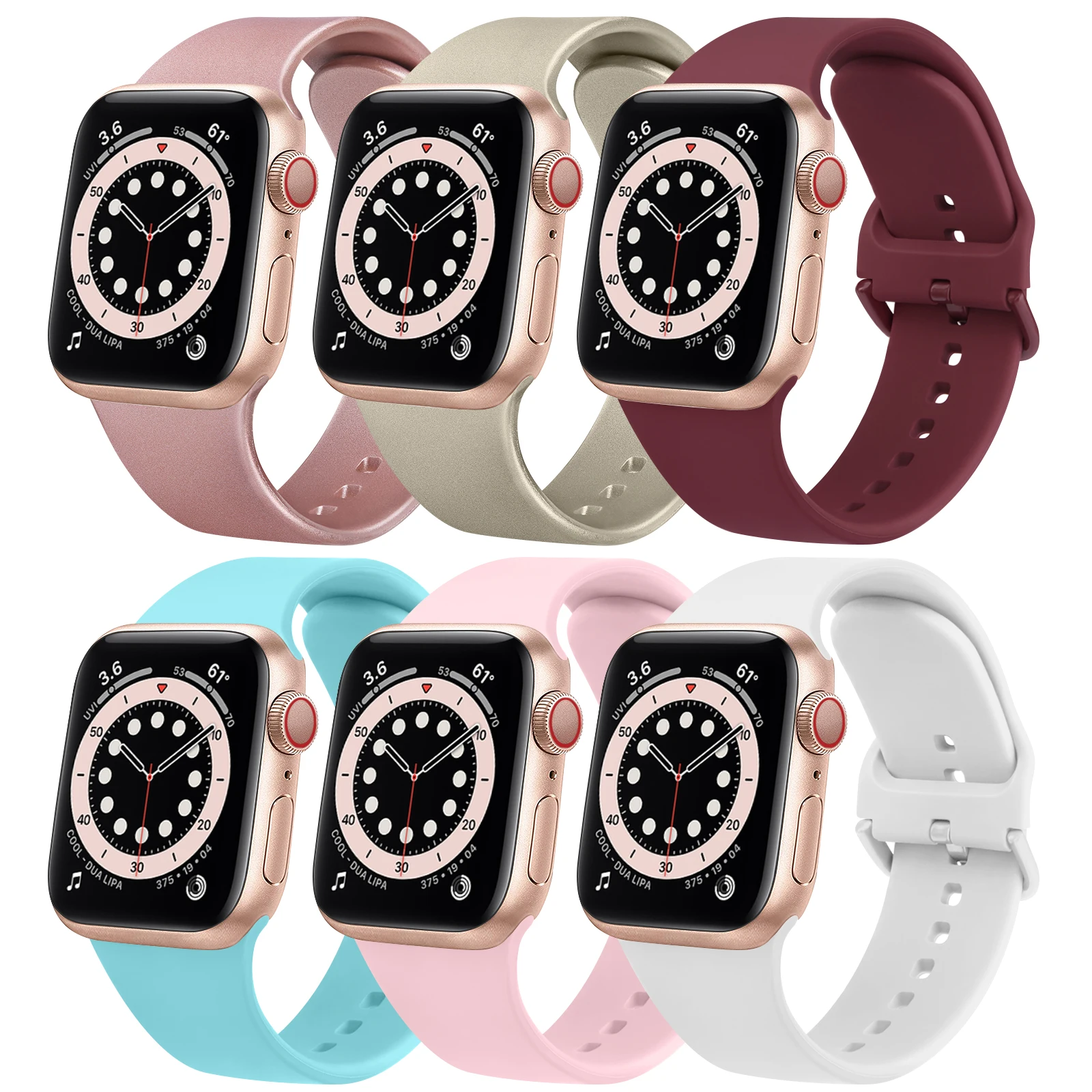 Ремешок силиконовый для Apple Watch Band 44 мм 40 мм 38 мм 42 мм 41 мм 45 мм, браслет для iwatch 8 7 6 Se 5 4 3, умные часы
Ремешок силиконовый для Apple Watch Band 44 мм 40 мм 38 мм 42 мм 41 мм 45 мм, браслет для iwatch 8 7 6 Se 5 4 3, умные часы