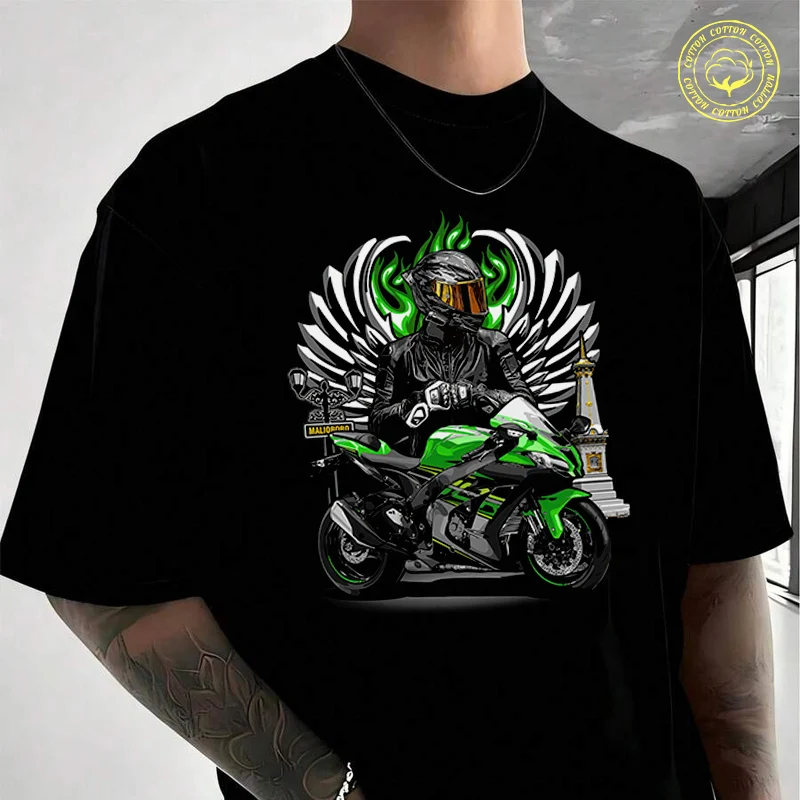 Men's Moto T-Shirt Motorcycle And Winged Biker Fashion Casual Street Style Suitable For Travel And Sports Tee
Men's Moto T-Shirt Motorcycle And Winged Biker Fashion Casual Street Style Suitable For Travel And Sports Tee