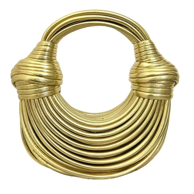 Handbags for Women 2025 New in Gold Luxury Designer Brand Handwoven Noodle Bags Rope Knotted Pulled Hobo Silver Evening Clutch
Handbags for Women 2025 New in Gold Luxury Designer Brand Handwoven Noodle Bags Rope Knotted Pulled Hobo Silver Evening Clutch