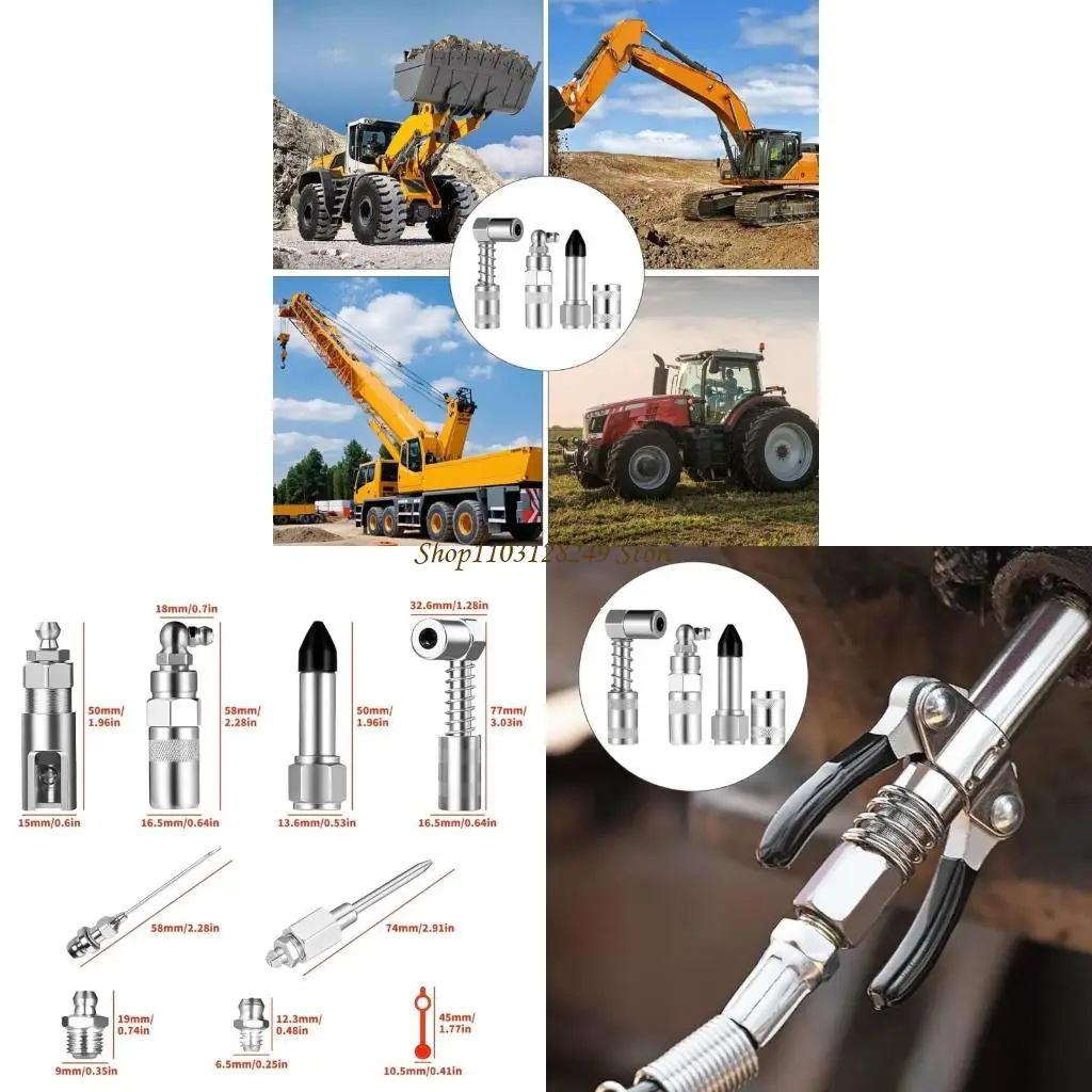 N5KD Grease Guns Адаптерные фитинги быстрое соединение для эффективной смазки
N5KD Grease Guns Адаптерные фитинги быстрое соединение для эффективной смазки