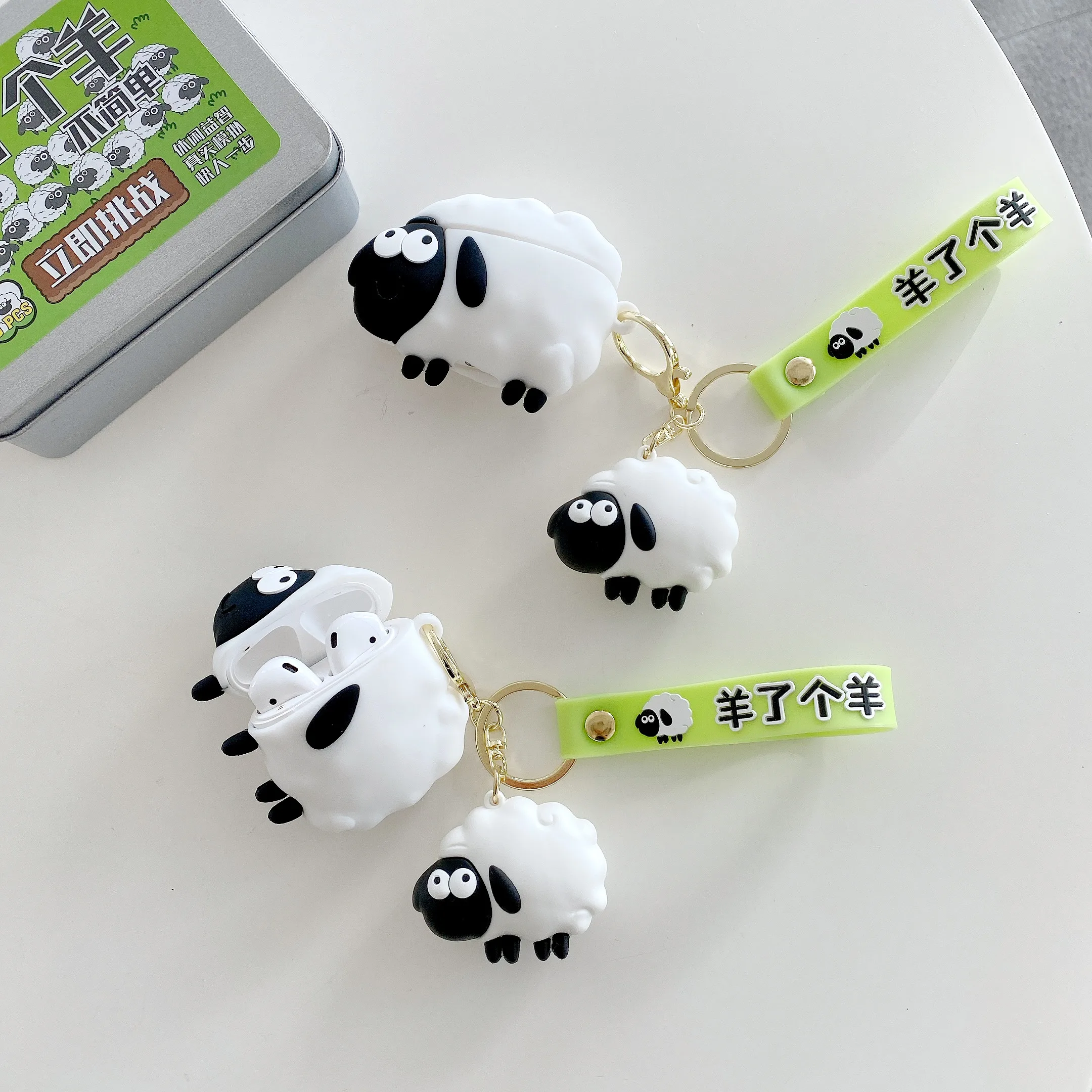 Cover for Apple AirPods 1 2 3 3rd Case for AirPods Pro 2 Case 3D Silicone Cartoon Sheep Waterproof Earphone Case
Cover for Apple AirPods 1 2 3 3rd Case for AirPods Pro 2 Case 3D Silicone Cartoon Sheep Waterproof Earphone Case