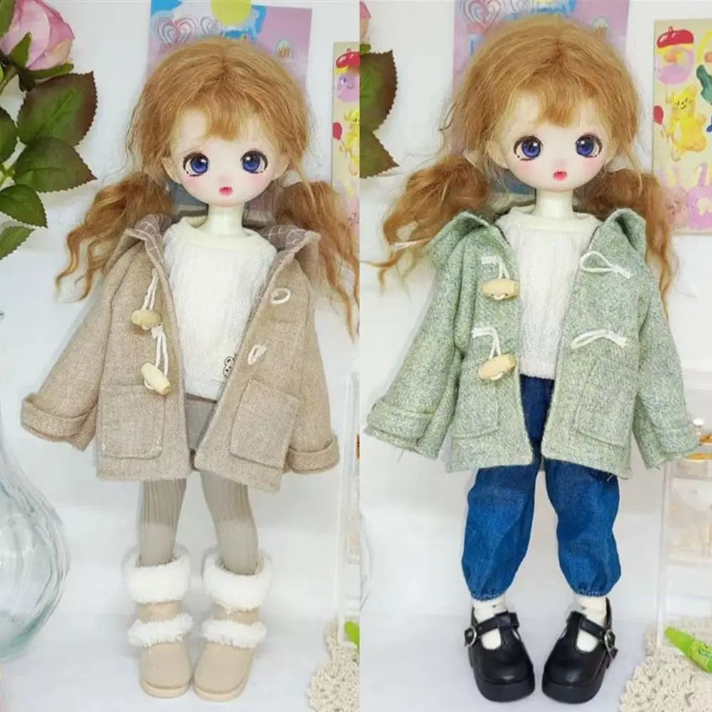Fashion Doll Woolen Coat Multi-Colors Casual Wear Horn Button Coat Tops DIY Accessories Kids Gift for 1/6 BJD 30cm Dolls
Fashion Doll Woolen Coat Multi-Colors Casual Wear Horn Button Coat Tops DIY Accessories Kids Gift for 1/6 BJD 30cm Dolls