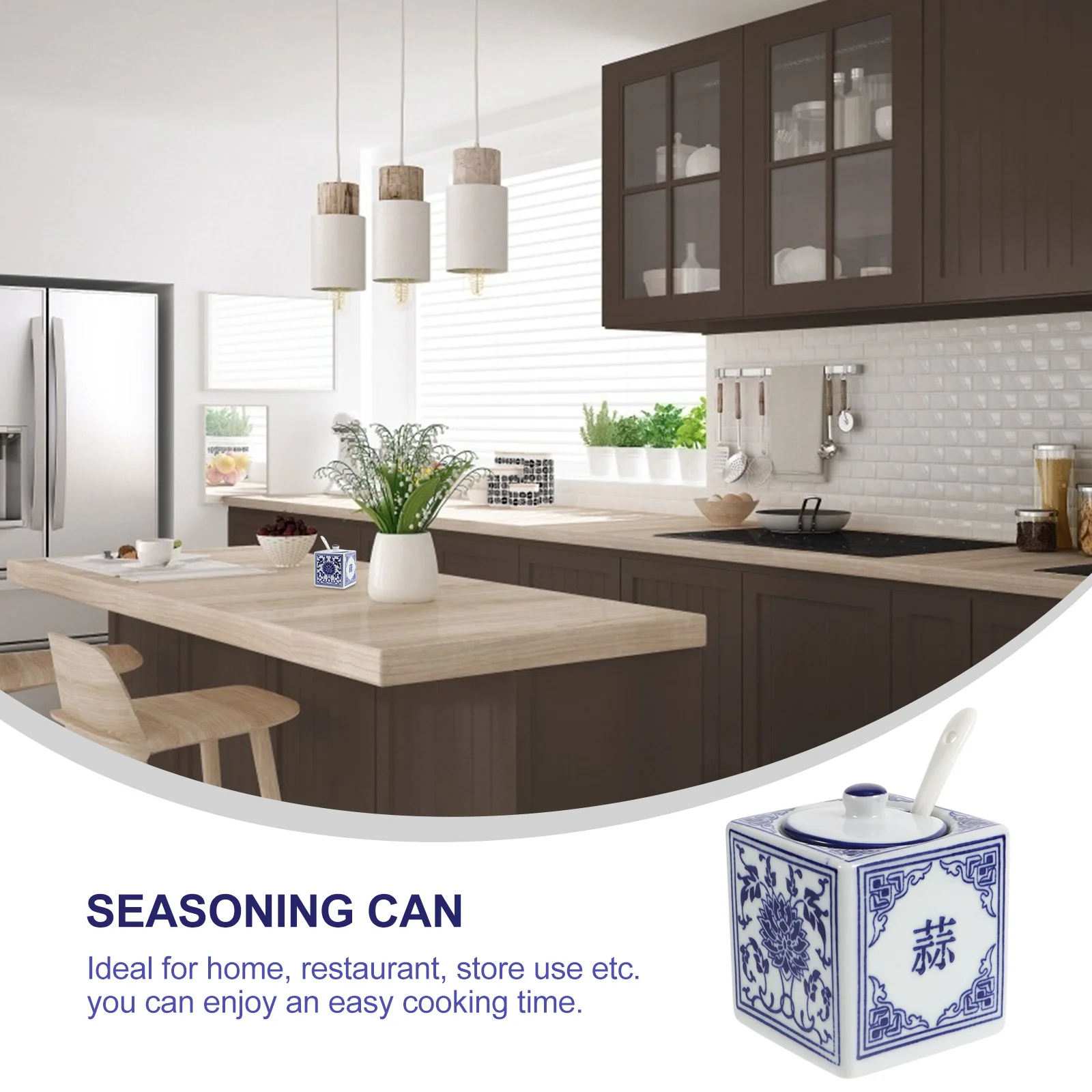 Ceramic Seasoning Jar Household Salt Pepper Container with Lid for Kitchen Dining Restaurant Spice Organizer
Ceramic Seasoning Jar Household Salt Pepper Container with Lid for Kitchen Dining Restaurant Spice Organizer