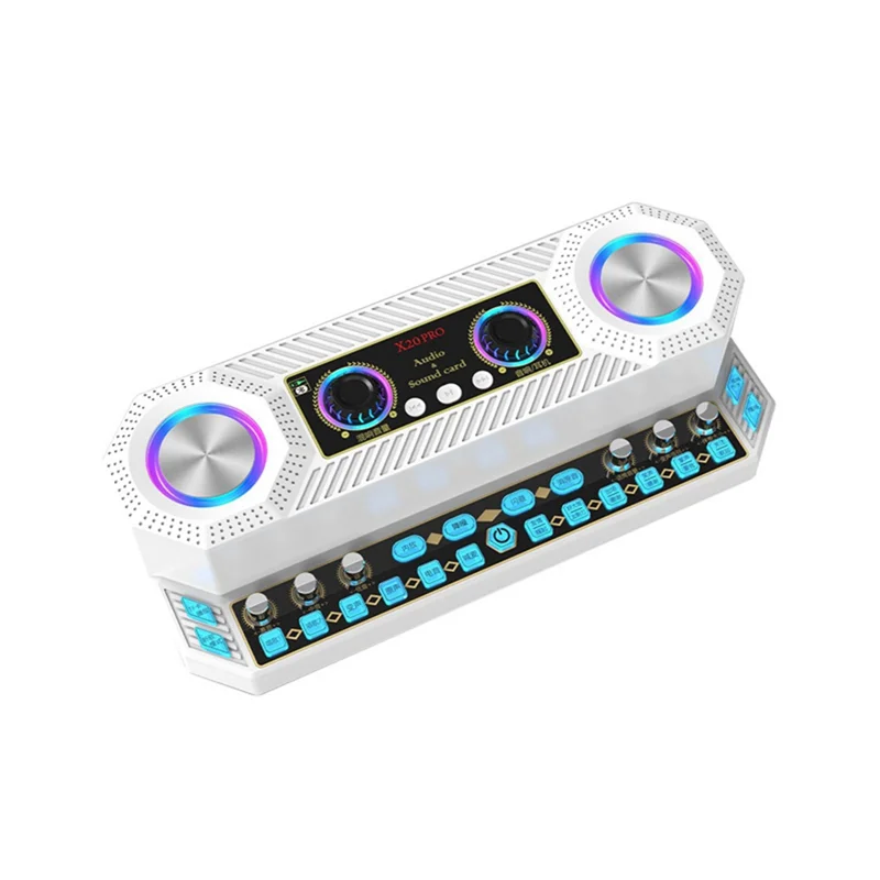 BAAE X20 Английская версия звуковой карты Портативный звук Универсальный сотовый телефон Компьютер Живая звуковая карта Комплект оборудования Durab
BAAE X20 Английская версия звуковой карты Портативный звук Универсальный сотовый телефон Компьютер Живая звуковая карта Комплект оборудования Durab