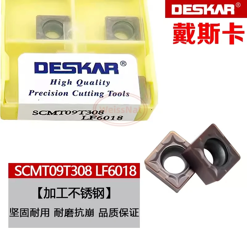 DESKAR SCMT09T304 SCMT09T308 LF6018 Carbide Insert SCMT Inserts
DESKAR SCMT09T304 SCMT09T308 LF6018 Carbide Insert SCMT Inserts