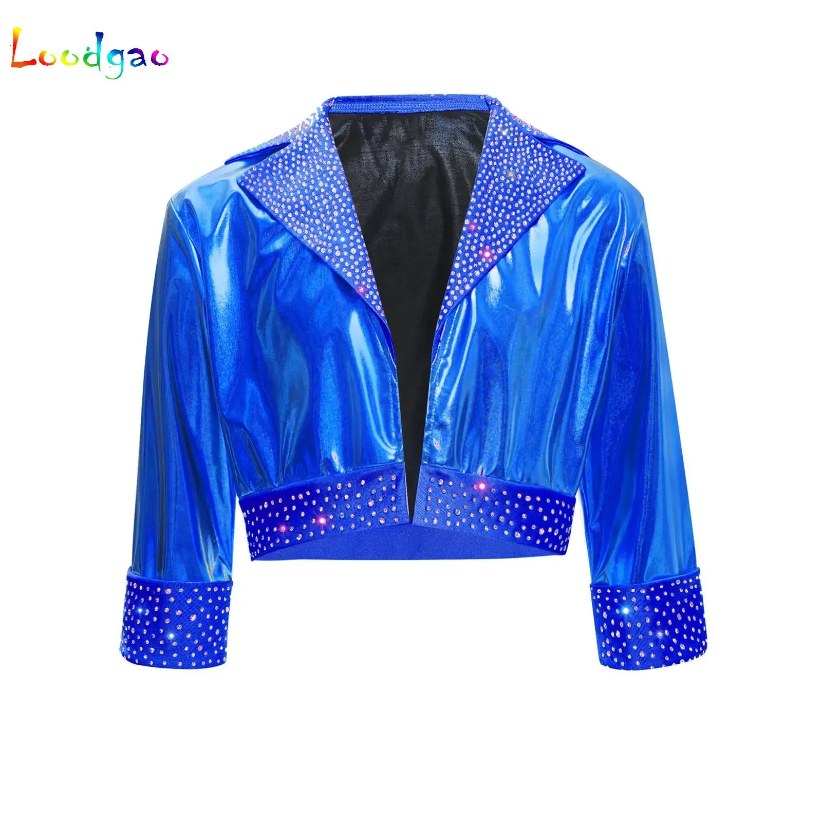 Kids Girls Bomber Coat Outerwear Shiny Rhinestones Jacket Long Sleeve Casual Sports Jazz Hip-hop Street Dance Coats Costume
Kids Girls Bomber Coat Outerwear Shiny Rhinestones Jacket Long Sleeve Casual Sports Jazz Hip-hop Street Dance Coats Costume