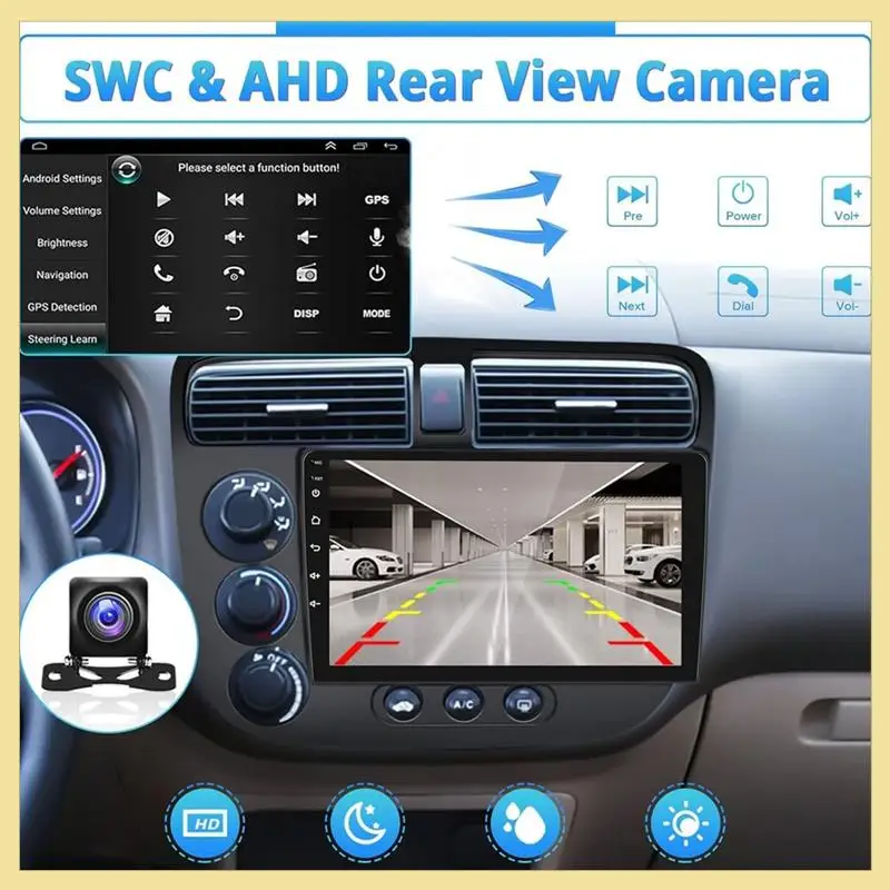 High Quality-2G+64G Android 13 9In Car Stereo Wireless Carplay Android Auto For Honda Civic 2001-2005,Bluetooth Wifi FM Backup C
High Quality-2G+64G Android 13 9In Car Stereo Wireless Carplay Android Auto For Honda Civic 2001-2005,Bluetooth Wifi FM Backup C