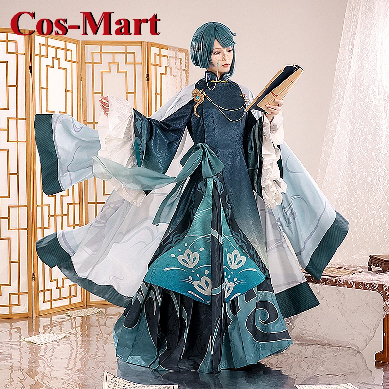 Костюм для косплея Cos-Mart Game Genshin Impact Xingqiu, униформа пять Kasen Kwai из Weng, женская модель
Костюм для косплея Cos-Mart Game Genshin Impact Xingqiu, униформа пять Kasen Kwai из Weng, женская модель