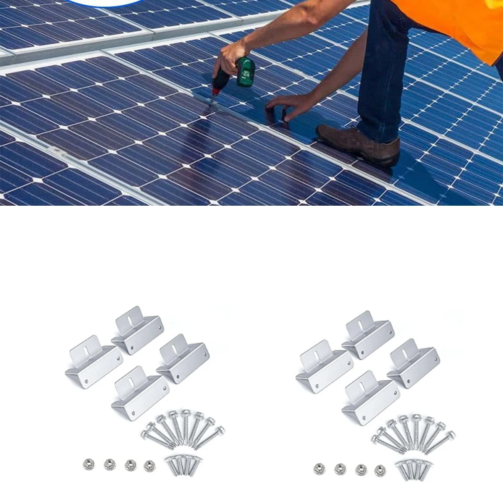 8pcs Car Solar Panel Aluminum Bracket Kits Mounting Z Type Support Solar Panel Stand For Motorhome RV Yacht Car Accessories
8pcs Car Solar Panel Aluminum Bracket Kits Mounting Z Type Support Solar Panel Stand For Motorhome RV Yacht Car Accessories