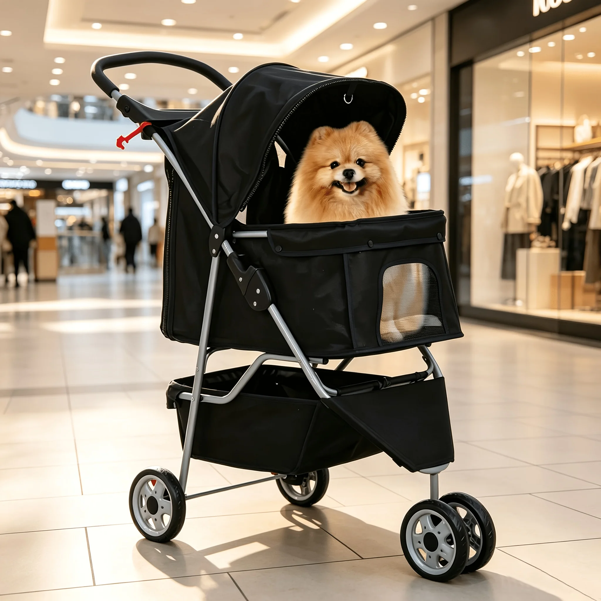 DOPINMIN Dog Stroller, 3 Wheels Pet Cat Jogger Stroller, Folding Carrier Waterproof Puppy Stroller With Cup Holder & Removable Liner, Dog Strollers For Small Dogs, For Small And Medium Pets
DOPINMIN Dog Stroller, 3 Wheels Pet Cat Jogger Stroller, Folding Carrier Waterproof Puppy Stroller With Cup Holder & Removable Liner, Dog Strollers For Small Dogs, For Small And Medium Pets
