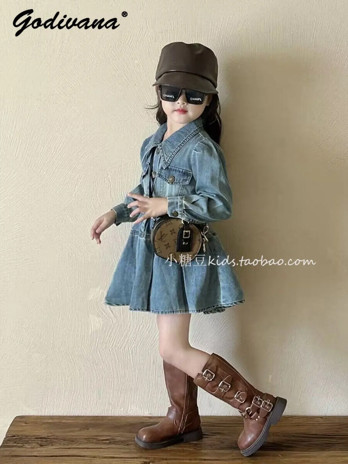 Sweet Baby Girls Long Sleeve Belted Waist Denim Dress New Spring 2026 Korean Fashion Washed Vintage Style A-line Casual Dress
Sweet Baby Girls Long Sleeve Belted Waist Denim Dress New Spring 2026 Korean Fashion Washed Vintage Style A-line Casual Dress