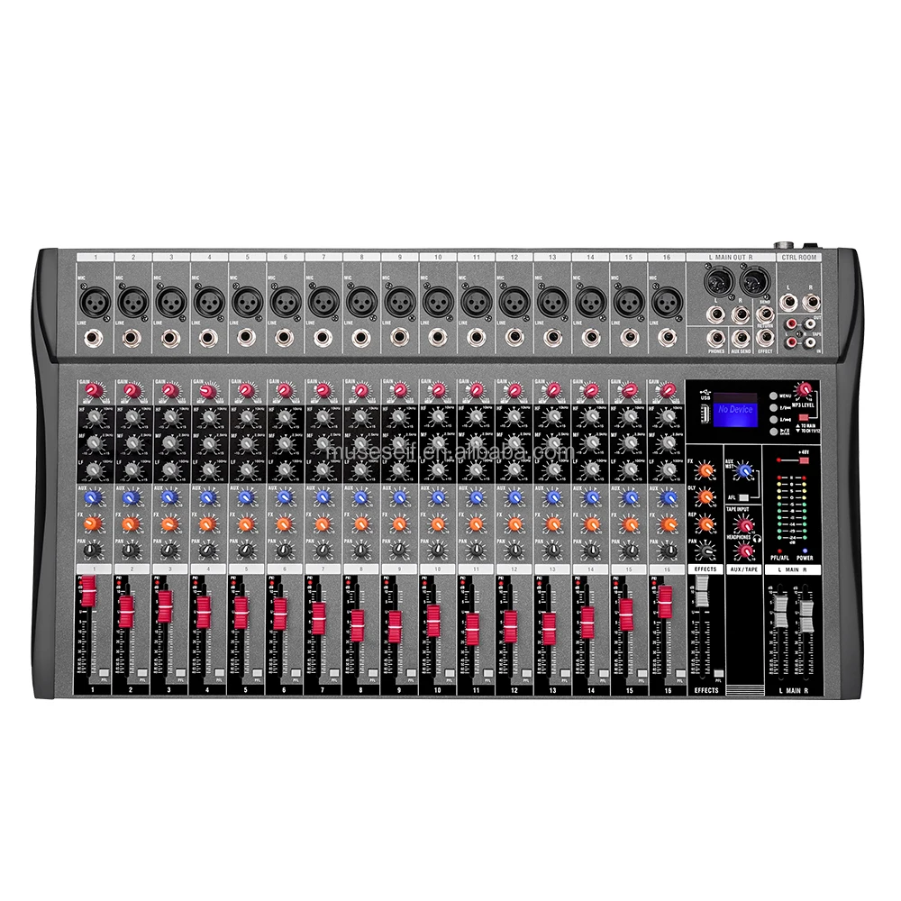 E/CT16 16 Channel USB Computer Professional Audio Mixer Sound Board Console MP3 Input for DJ Studio Mixer Audio
E/CT16 16 Channel USB Computer Professional Audio Mixer Sound Board Console MP3 Input for DJ Studio Mixer Audio
