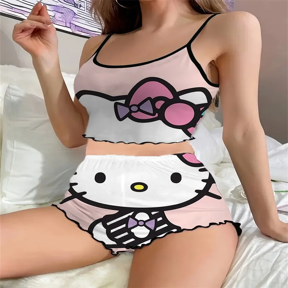 2024 Summer Fashion Women's Sleepwear Sexy Luxury Female Suspender Nightwear Ruffled Edge Design Sleevesless Pajama for Women
2024 Summer Fashion Women's Sleepwear Sexy Luxury Female Suspender Nightwear Ruffled Edge Design Sleevesless Pajama for Women