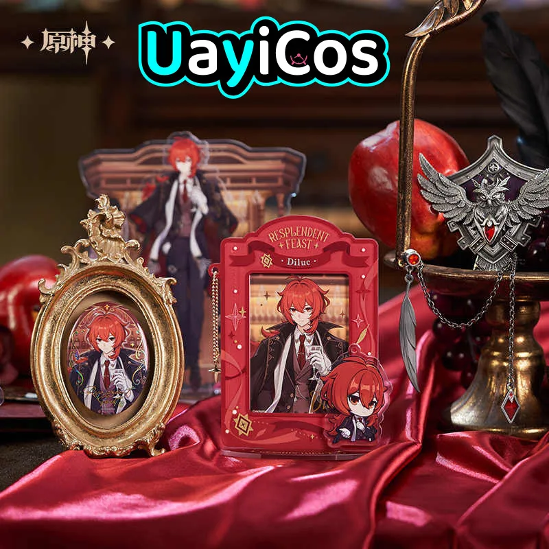 Official Genshin Impact Diluc Resplendent Feast Series Acrylic Stand Desktop Brick Metal Badge Ornament Accessories Anime Toy K
Official Genshin Impact Diluc Resplendent Feast Series Acrylic Stand Desktop Brick Metal Badge Ornament Accessories Anime Toy K
