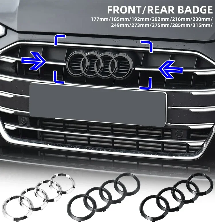 ABS Car Front Bonnet Grill Rear Trunk Emblem Badge Car Sticker For Audi A3 A4 A4L A5 A6 A6L A7 A8L Q2L Q3 Q5 Q7 TT Car Styling
ABS Car Front Bonnet Grill Rear Trunk Emblem Badge Car Sticker For Audi A3 A4 A4L A5 A6 A6L A7 A8L Q2L Q3 Q5 Q7 TT Car Styling
