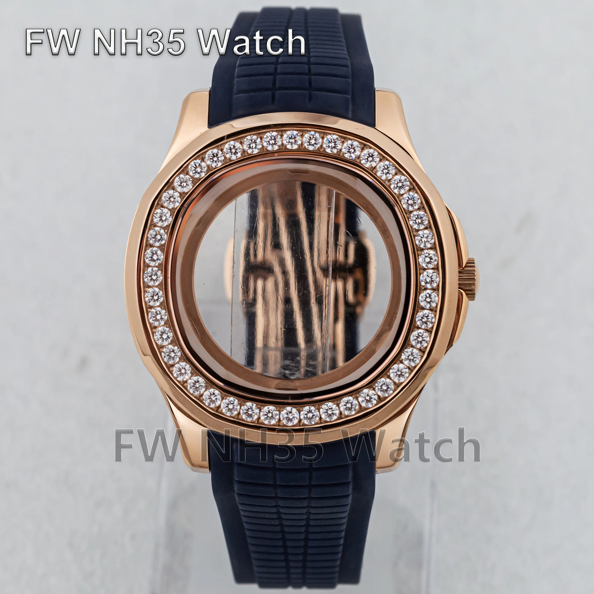 42mm Diamond Case Watch Strap Sapphire Glass Stainless Steel Case for AQUANAUT Nautilus Replacements Fit NH34/NH35/NH36 Movement
42mm Diamond Case Watch Strap Sapphire Glass Stainless Steel Case for AQUANAUT Nautilus Replacements Fit NH34/NH35/NH36 Movement