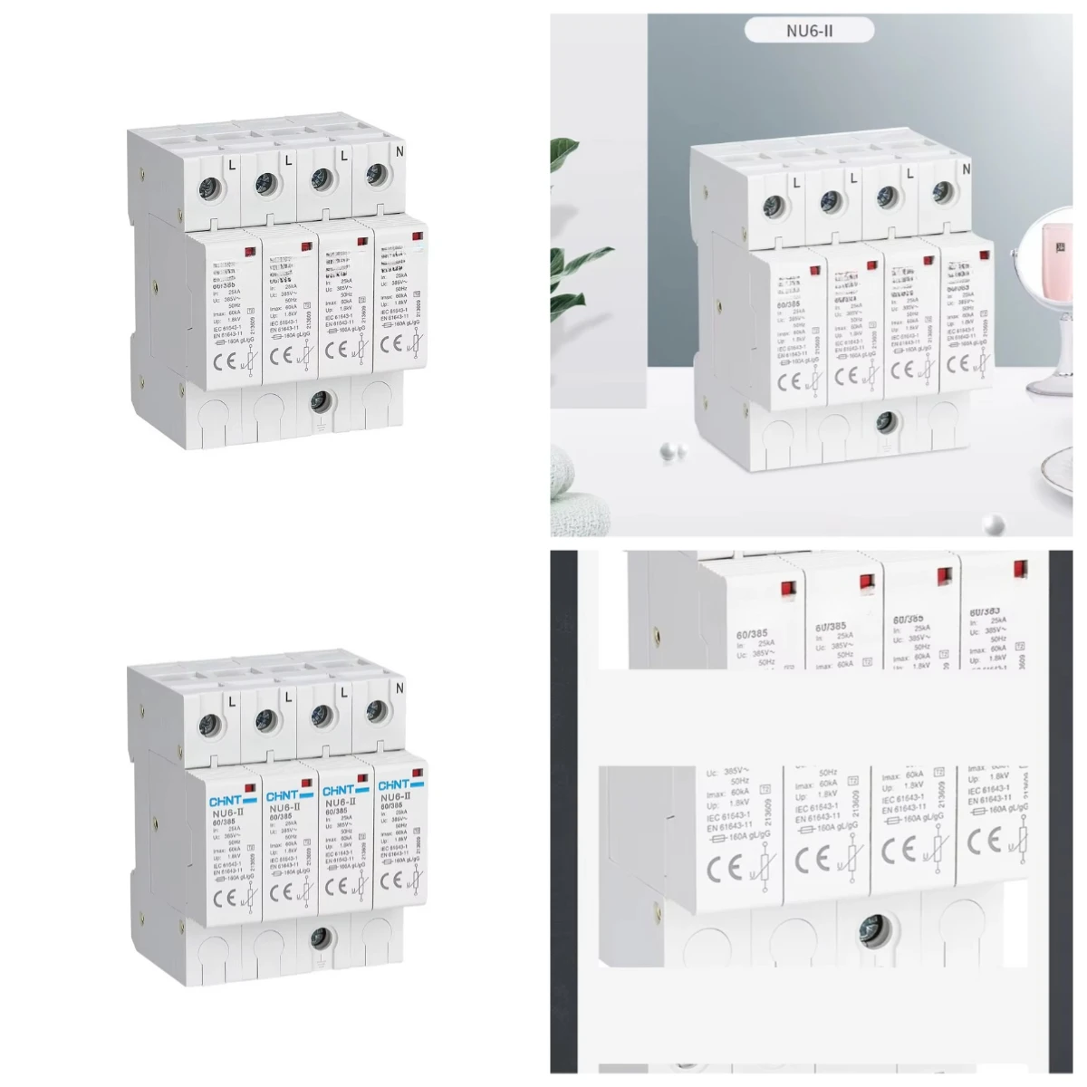 NU6-II Low-voltage Surge Arrester Type 2 AC 230/400V Surge Protection Device
NU6-II Low-voltage Surge Arrester Type 2 AC 230/400V Surge Protection Device