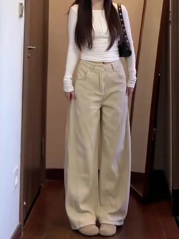 plus Size High Waist Wide Leg American Retro Denim Jeans Women's Loose Slimming Autumn Winter New Style Floor Length Pants
plus Size High Waist Wide Leg American Retro Denim Jeans Women's Loose Slimming Autumn Winter New Style Floor Length Pants